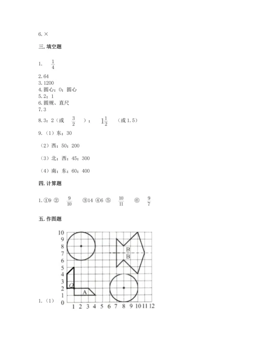 小学数学六年级上册期末测试卷精品（名校卷）.docx