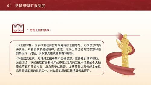 2024党支部标准化规范化思想汇报制度和谈心制度党课ppt