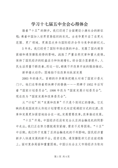 学习十七届五中全会心得体会 (10).docx