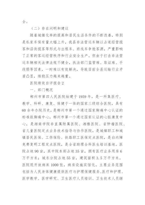 医院绩效自评报告.docx