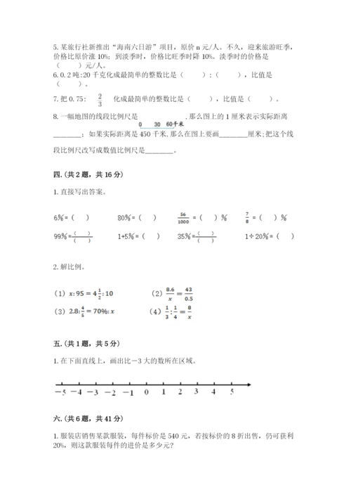 河南省平顶山市六年级下册数学期末测试卷精品（全优）.docx