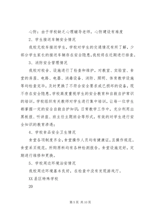 安全检查情况书面报告.docx