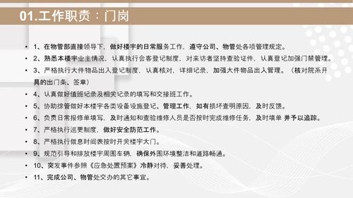 小区物业安保应知应会PPT模板