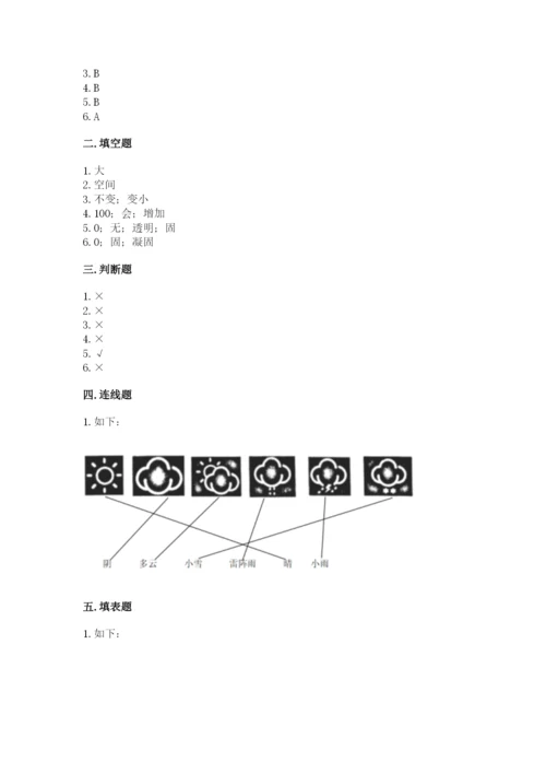 教科版三年级上册科学期末测试卷（易错题）.docx