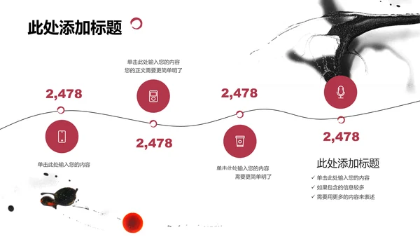 水墨中国风通用总结汇报工作总结PPT演示模板