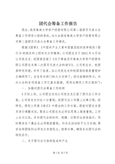 团代会筹备工作报告 (3).docx