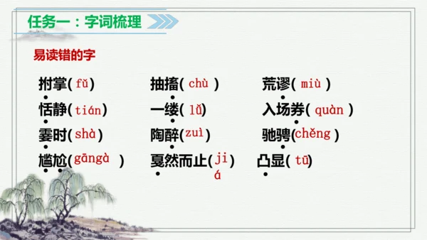 【学霸提优】统编版语文六上（ 第七单元重难点梳理复习）（课件）
