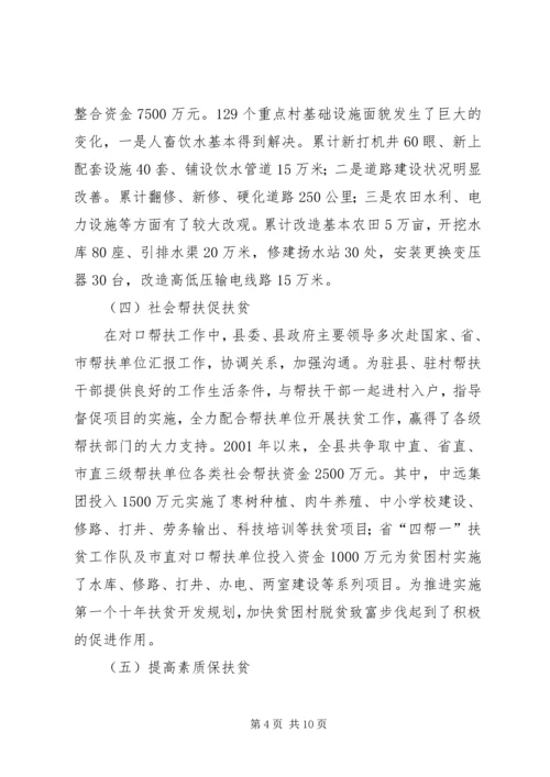 县扶贫开发工作汇报 (3).docx