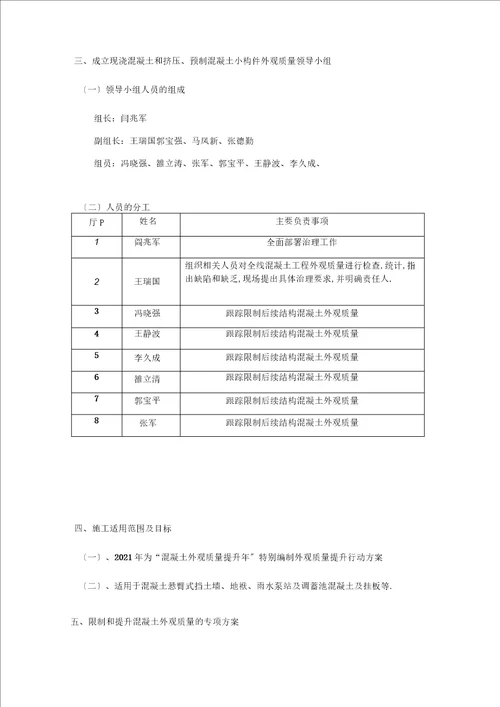 混凝土外观质量提升方案