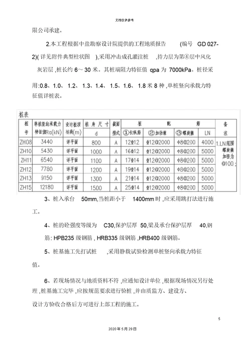 冲孔桩基础施工组织设计