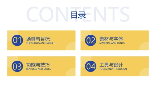黄蓝扁平风企业办公技巧操作培训PPT模板
