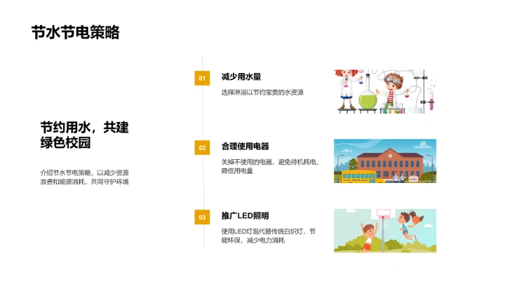 实践绿色生活PPT模板