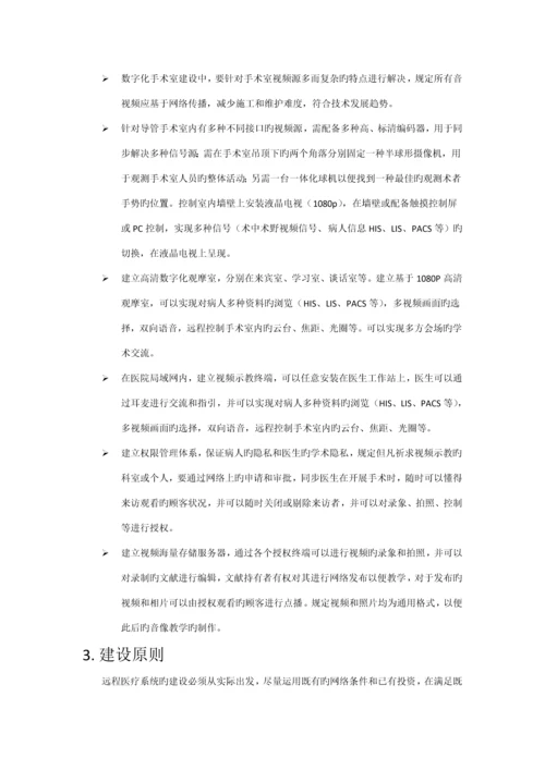 医院远程医疗系统建设专题方案.docx