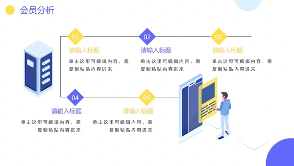 简约商务科技行业会员营销方案PPT模板