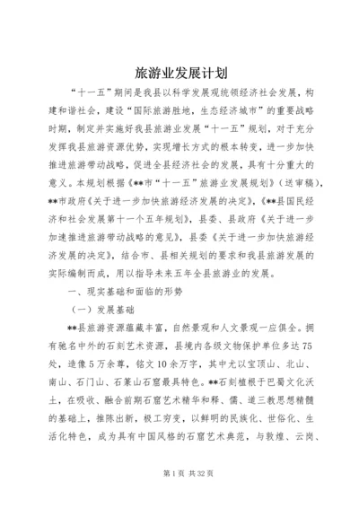 旅游业发展计划.docx