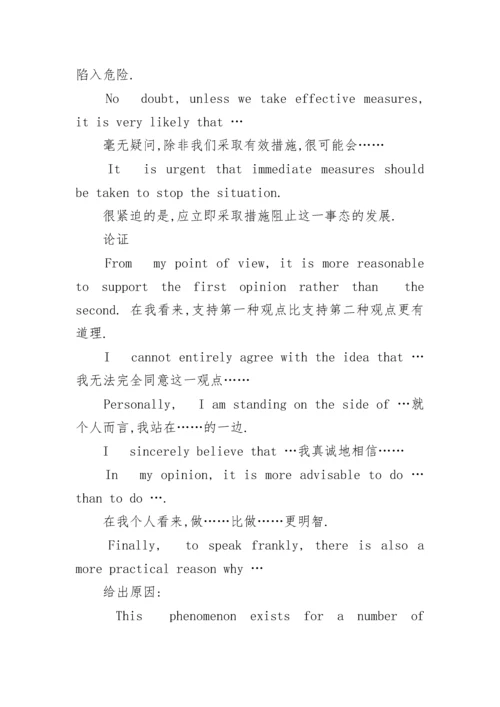 高考英语作文必背万能句子.docx