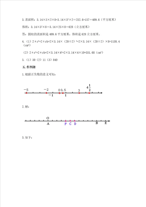 六年级小学数学毕业考试易错题目集锦及完整答案（精品）