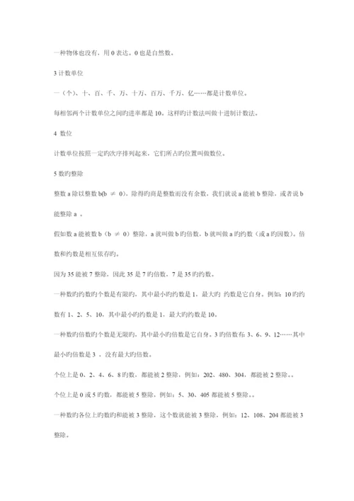 2023年小升初数学知识点归纳重点归纳.docx