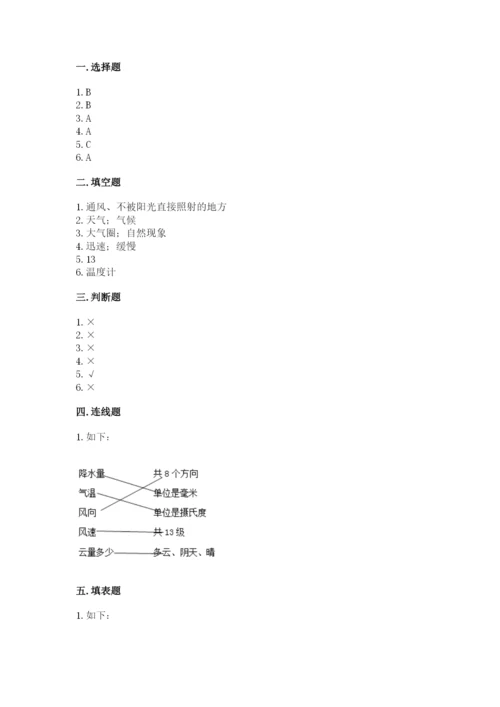 教科版小学三年级上册科学期末测试卷【考点梳理】.docx