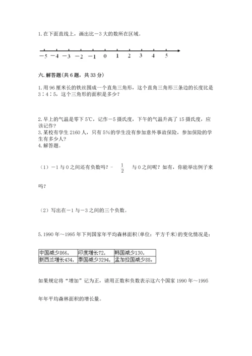 人教版六年级下册数学期末测试卷附答案（巩固）.docx