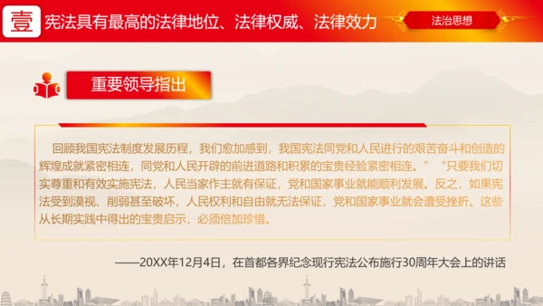 坚持依宪治国依宪执政法治思想ppt党课模板
