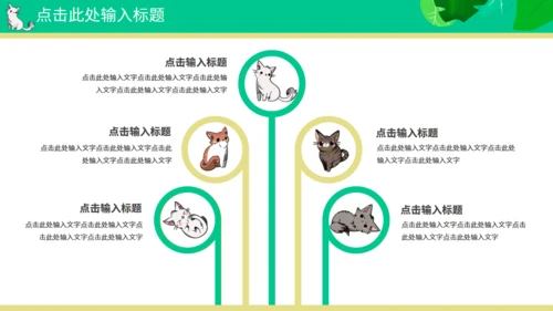 喵星人宠物主题通用PPT模板