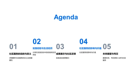 社区服务成果