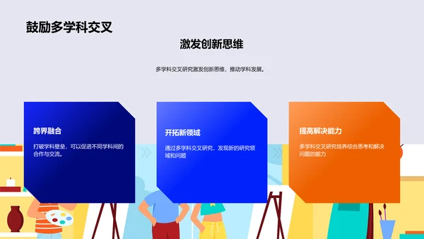 答辩报告：学科交叉研究PPT模板