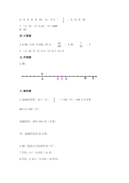 六年级下册数学期末测试卷及答案【精选题】.docx