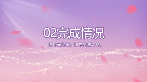 紫色唯美背景工作总结汇报动态PPT