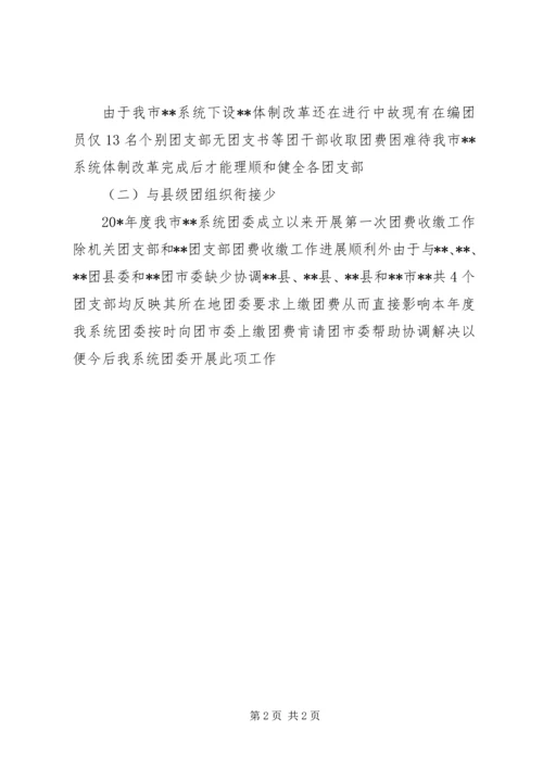 团费工作情况的报告.docx