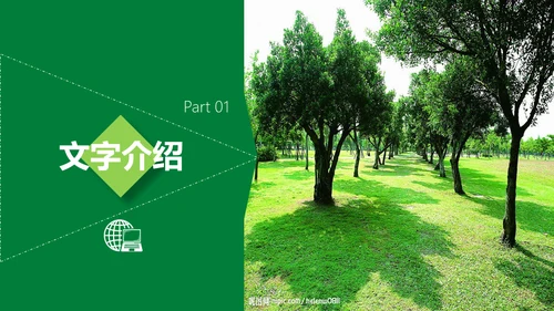 绿水青山就是金山银山通用PPT模板