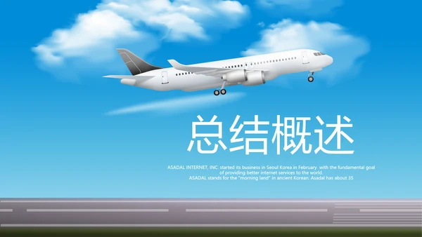 南航东航国航飞机民航局航空公司PPT模板