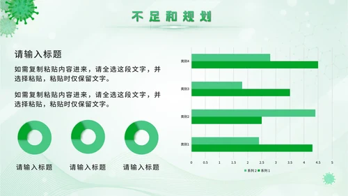 绿色卫生站医学报告PPT模板