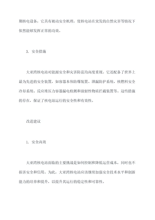 大亚湾工作报告