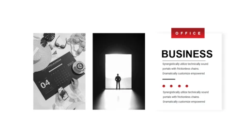 BUSINESS红色系列通用PPT模板