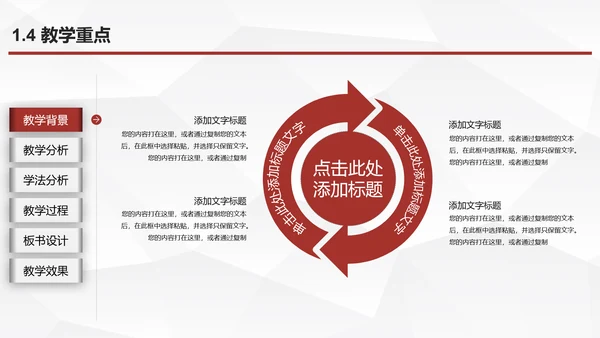 教育教学说课公开课PPT模板