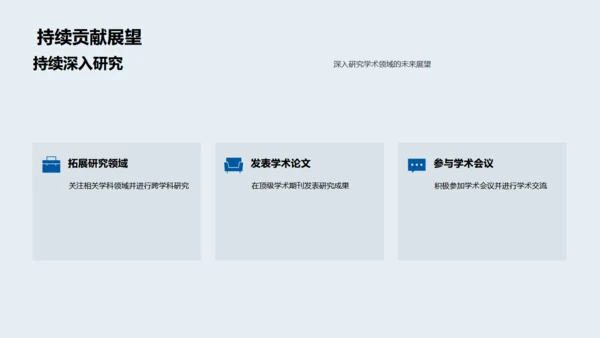 博士论文开题报告，蓝色背景通用PPT模板