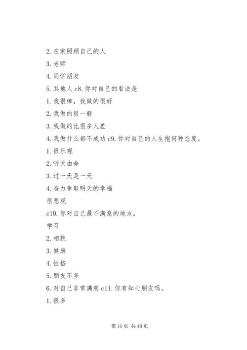 困境未成年人保护调查问卷.docx