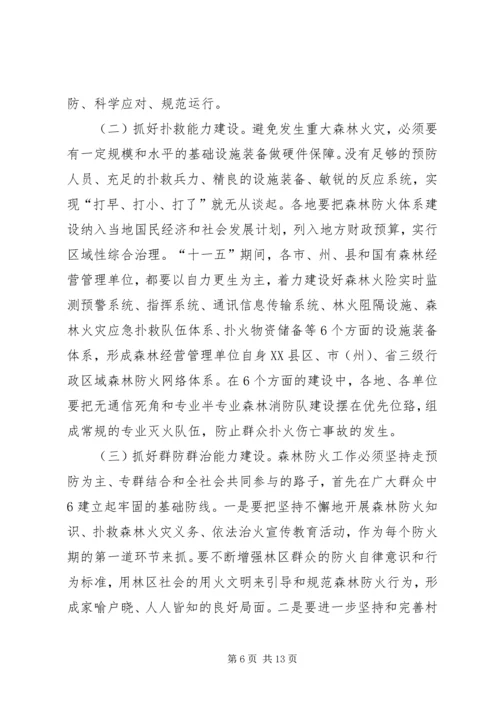 刘友凡在全省森林防火会议上讲话.docx