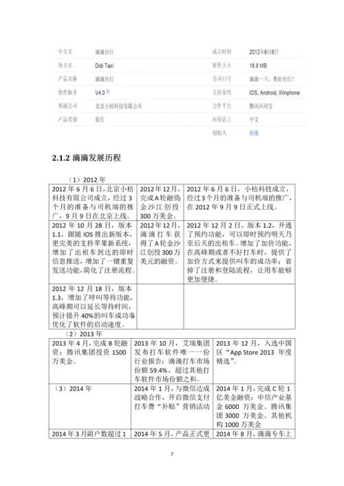 毕业论文-滴滴打车、Uber运营管理模式比较研究.docx