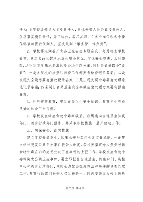 学校饮水食品卫生安全教育工作的情况汇报 (5).docx