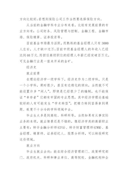 经济学专业就业方向.docx