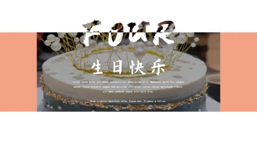 生日快乐生日会相册通用PPT模板
