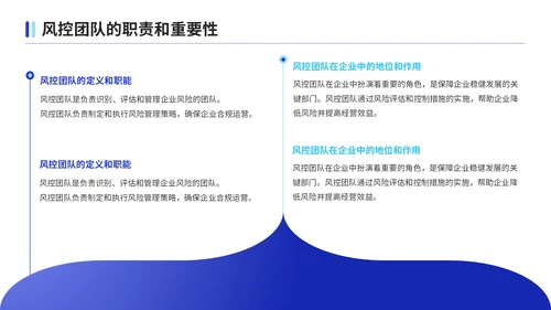 蓝色商务风风控团队合规问题述职报告PPT模板