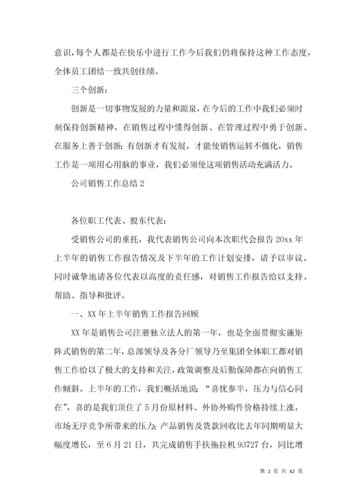 公司销售工作总结.docx