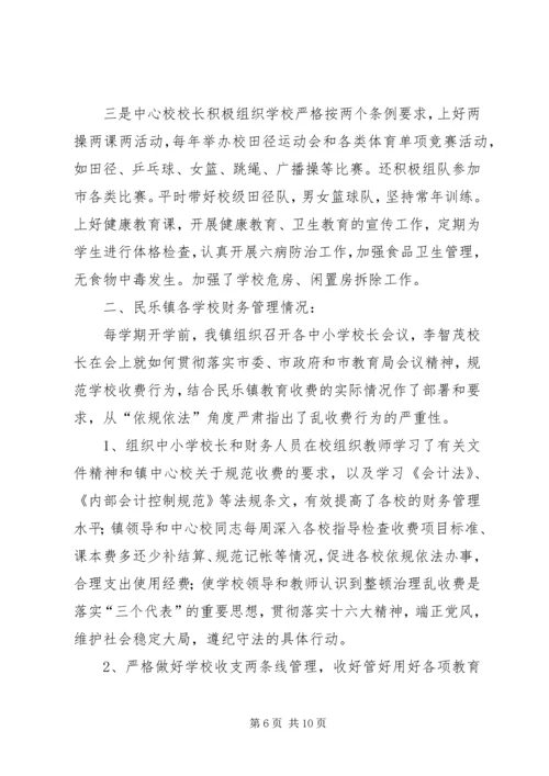 民乐镇中心小学开展＂保持共产党员先进性＂督.docx