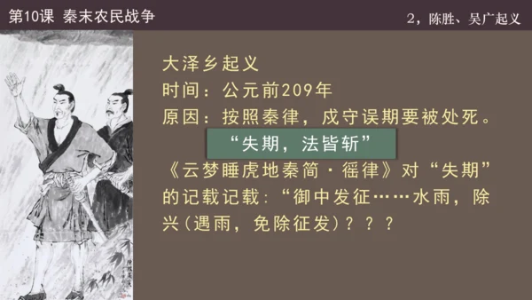 第10课  秦末农民起义  课件