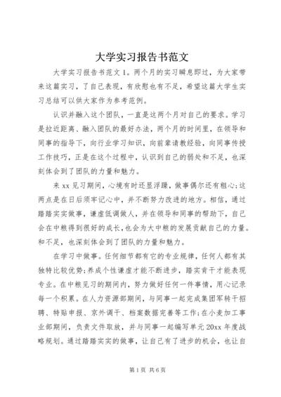 大学实习报告书范文.docx