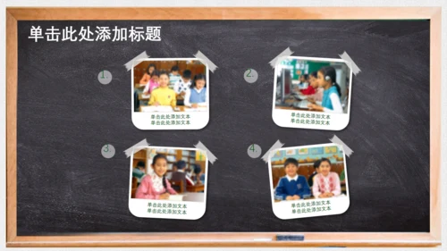 对话框黑板毕业论文答辩通用PPT模板